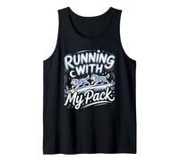 Running with My Pack Wolf Wolves Tank Top