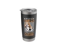 Running with My Swiss Hound Stainless Steel Insulated Tumbler