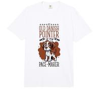 Running with Old Danish Pointer Comfort Colors Adult Heavyweight T-Shirt
