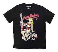 Running With The Devil Stone Wash T-Shirt Van Halen Black L