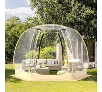 RUNNINGeuQ Bubbles Tent,Large Weather Proof Pod for 6-10 People,Outdoor Clear Igloo Dome for Cold Weather Protection (180X165CM)