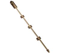 Runningfish Heavy Duty Cane Bolts for Gates 23.7'',Barrel Bolt Latch Super Lengthen,Thickened Drop Bolts for Gates,Garage Bolts Solid cast Copper Sliding Lock for gate Latch