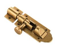 Runningfish Upgrade Solid Cast Brass Barrel Bolt, Antique Copper Door Slide Latch Lock, Heavy Duty Gate Sliding Bolt latches (Bronze Upgrade)