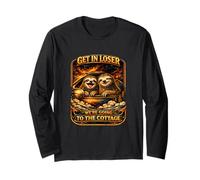 Runny Sloth Get in Loser We're Going to The Cottage Meme Long Sleeve T-Shirt