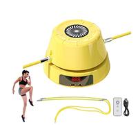 RUNOLIG Jump Rope, Automatic Skipping Machine With 10 Gears, Electric Workout Interaction for Kids & Adults, Intelligent Counting Remote Control for Home Gym Party, Yellow