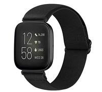 Runostrich Adjustable Elastic Watch Straps Compatible with Fitbit Versa/Fitbit Versa 2 Nylon Sport Loop Stretch Wristband Replacement Band for Women Men (L)