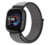 Runostrich Nylon Loop Straps Compatible with Fitbit Versa 4/Sense 2/Versa 3/Sense, Soft Breathable Sport Adjustable Replacement Band Women Man Wristband Accessories