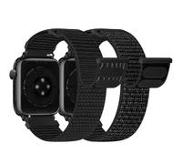 Runostrich Nylon Sport Strap Compatible with Apple Watch Strap 49mm 46mm 45mm 44mm 42mm 41mm 40mm 38mm Women Men, Adjustable Solo Loop Bands for iWatch Series 11 10 9 8 7 6 5 4 3 SE Ultra, 2 Pack