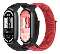 Runostrich Nylon Straps Compatible with Xiaomi Smart Band 10/9/8 Soft Nylon Loop Strap Breathable Adjustable Replacement Band for Women Men