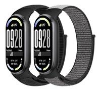 Runostrich Nylon Straps Compatible with Xiaomi Smart Band 10/9/8 Soft Nylon Loop Strap Breathable Adjustable Replacement Band for Women Men