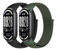 Runostrich Nylon Straps Compatible with Xiaomi Smart Band 10/9/8 Soft Nylon Loop Strap Breathable Adjustable Replacement Band for Women Men