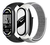 Runostrich Nylon Straps Compatible with Xiaomi Smart Band 10/9/8 Soft Nylon Loop Strap Breathable Adjustable Replacement Band for Women Men