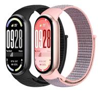 Runostrich Nylon Straps Compatible with Xiaomi Smart Band 10/9/8 Soft Nylon Loop Strap Breathable Adjustable Replacement Band for Women Men