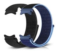 Runostrich Nylon Watch Strap Compatible with Samsung Galaxy Watch 7/6/5/4/FE 40mm 44mm, 6/4 Classic 43mm 47mm 42mm 46mm, 5 Pro 45mm,Soft Sport Loop Replacement Watch Bands for Women Men