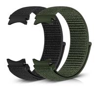 Runostrich Nylon Watch Strap Compatible with Samsung Galaxy Watch 7/6/5/4/FE 40mm 44mm, 6/4 Classic 43mm 47mm 42mm 46mm, 5 Pro 45mm,Soft Sport Loop Replacement Watch Bands for Women Men