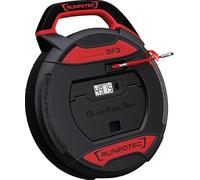 Runpotec GF3 Cable Puller 50m, Black, Fibreglass Rod Diameter 3mm with Digital Meter Counter & Kink Protection