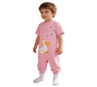 RUNQHUI 2-Way Zipper Anti-Strip Jumpsuit Adaptive Clothing for Baby & Toddler with Special Needs Tube Access Pink 18-24 Months