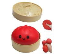 RUNQHUI Kids Japanese Squishies Easter Basket Stuffers Glitter Dumpling Mystery Box Kawaii Squishy Toys Red One Size