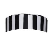 RUNQHUI Striped Prisoner Costume Hat for Kids Halloween Convict Cap Jailbird Cosplay Party Accessories Black White 9-10 Years
