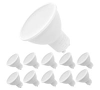 RunQiao GU10 Energy Saving LED Bulb, 5W High Power LED Spot Lights, for Ceiling 50W Halogen Bulbs Equivalent, AC 220-240V, Pack of 10 Warm White, 5W 120° Beam Angle