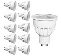 RunQiao GU10 Energy Saving LED Bulb, 9W High Power LED Spot Lights, for Ceiling 90W Halogen Bulbs Equivalent, AC 85-240V, Pack of 10,Day White, 9W 32° Beam Angle