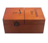 RUNQIN OUTDOOR Wooden Useless Boring Box, Broad Tricky Useless Box, Creative Adult Funny Gift Fun for Birthday Party, Leave Me Alone Machine Box