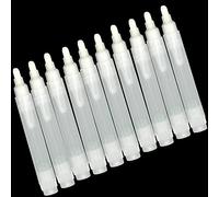 runrayay 10 Pack 6.5 mm Empty Refill Paint Markers, Blank Refillable Paint Pens for Walls Art Painting Crafts, Round Head Transparent Pen Tube for Rock Wood Ceramic Metallic Graffiti Paper Drawing