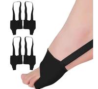RUNRAYAY 2 Pairs Tailors Bunion Corrector for Women and Men, Pinky Toe Bunion Corrector with Non-Slip Strap To Relief Bunion Pinky Toe Pain, Straighten Bunionette,Overlapping Toe, Black