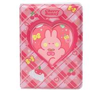 runrayay 3 Inch Mini Photocard Album, Red Heart Hollow Photo Holder, Kpop Photocard Binder for Fujifilm Instax Camera, 40 Pockets