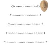 RUNRAYAY 5Pcs Nose Chain Surgical Steel Across Top Nose Piercing Jewelry, Double Nostril Bridge Jewelry for Women & Men, Nose Ring Stud Over The Nose Tassel Chain