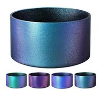 runrayay Chameleon Gradient Matte Luster Silicone Boot, Compatible with Stanley Quencher Tumbler 20-40Oz and 12-24Oz Water Bottles with 2.8-3In Base, Glitter Anti-Slip Bottom Protective Sleeve, Black