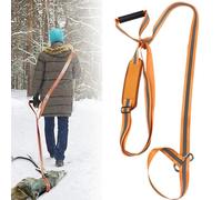 RUNRAYAY Deer Drag Harness, Orange Deer Puller Sled Rope with Adjustable Shoulder Strap & Non-Slip Handle, Deer Pull Strap Hunting Gear and Accessories for Men Hunting
