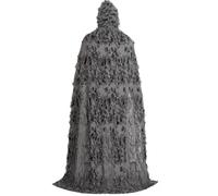 RUNRAYAY Halloween Tattered Cloak Grim Reaper Hooded Cape for Cosplay, S | Retro Reaper Wizard Robe, Halloween Adult Costume Cosplay, Wizard Cape for Parties Favors Medieval Renaissance Cape