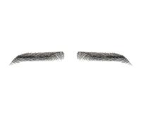 RUNRAYAY One Pair Fake Eyebrows Handmade, Human Hair Lace Based False Eyebrow of Fake Eyebrows for Men Women Natural Everyday Look, B