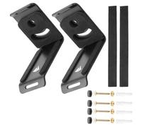 RUNROTOO 1 Pair Adjustable Speaker Wall Mount Brackets Metal Wall Mounting Kit with Tilt and Swivel Capabilities for Small and Bookshelf Speakers for Apartment and Home Theater