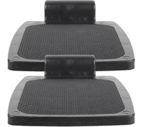 RUNROTOO 1 Pair Replacement Wheelchair Footrest Pedals 1.9cm Hole Plastic Stable Footplates Universal Wheelchair Parts Heavy Duty Foot Pedal for Mobility Aid Use