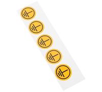 RUNROTOO 1 Sheet Electric Panel Stickers Mechanic Stickers Yellow Pp Synthetic Paper Protective Earth Ground Connection Indicate Safety Warning for Electrical Equipment