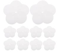 RUNROTOO 100 Pieces 7cm Diameter Medium Flow Rate Qualitative Filter Paper Discs White Lab Grade Chemistry Coffee Filters for Scientific and Industrial Use