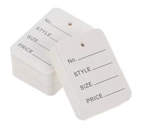 RUNROTOO 1000pcs Hat Price Tags Paper Price Tag White Rectangular Simple Generous Style Write Number Write Size for Store and Warehouse Items Management 3.5 * 5cm