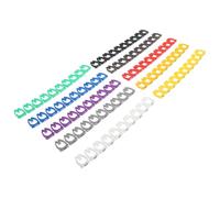RUNROTOO 100pcs Colorful 0-9 Cable Number Tags 10mm Wire Labels Clips for Electrical Cable Identification and Network Management
