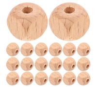 RUNROTOO 100pcs Natural Unfinished Wooden Cube Beads 12mm with Smooth Edges Beige Square Spacer Beads for Jewelry Making and Creative Projects