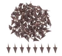 RUNROTOO 100Pcs Plastic Bird Beak Inserts Brown for DIY Plush Accessories and Craft Project Supplies Detailed Appearance