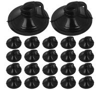 RUNROTOO 100pcs PVC Suction Cups for Car Window Sun Visor and Windshield, Easy Installation with 38mm Diameter Mushroom Head, Does Not Obstruct The View, Suitable for Bathroom and Kitchen