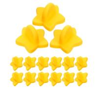 RUNROTOO 100pcs Yellow Plastic Pin Backs Locking Pin Keepers with Compact and Easy to Carry Design, Simple and Elegant Style for Engagement and Anniversary DIY Making Enthusiasts