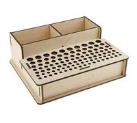 RUNROTOO 103 Holes Tool Storage Organizer for Leathercraft and Modeling Tools Made of Sturdy Synthetic Material for Craft