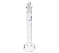 RUNROTOO 10ml Thick Glass Measuring Cylinder with Stopper Graduated Laboratory Cylinder for Scientific Tests for Accurate Liquid Measurement