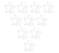 RUNROTOO 10pcs Flame-Retardant Plastic Candle Boxes DIY Mold for Candle Making Star-Shaped Acrylic Holders Suitable for Paraffin Soybean Palm Beeswax for Crafting and Home Decoration