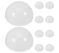 RUNROTOO 10pcs LED Half Globe Lamp Shade Covers Table Lamp Shade Cover PC Material High Temperature Resistant Fog Resistant Round Half Ball Replacement for Home and Commercial Uses