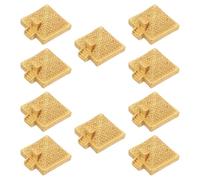 RUNROTOO 10pcs Miniature Pyramid Statue Resin Figurines for Home Decor Ancient Egyptian Micro Landscape Ornaments for Mini Garden Balcony Decoration and DIY Craft Accessories