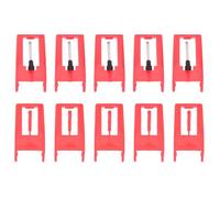 RUNROTOO 10pcs Universal Turntable Replacement Styluses for Record Player Needle with Abs and Aluminum Material, Compatible with Most Gramophone Record Players for Purer Tone Sound